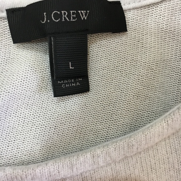 J.Crew Cropped Long-Sleeve T-Shirt in Oyster Grey - Picture 7 of 8